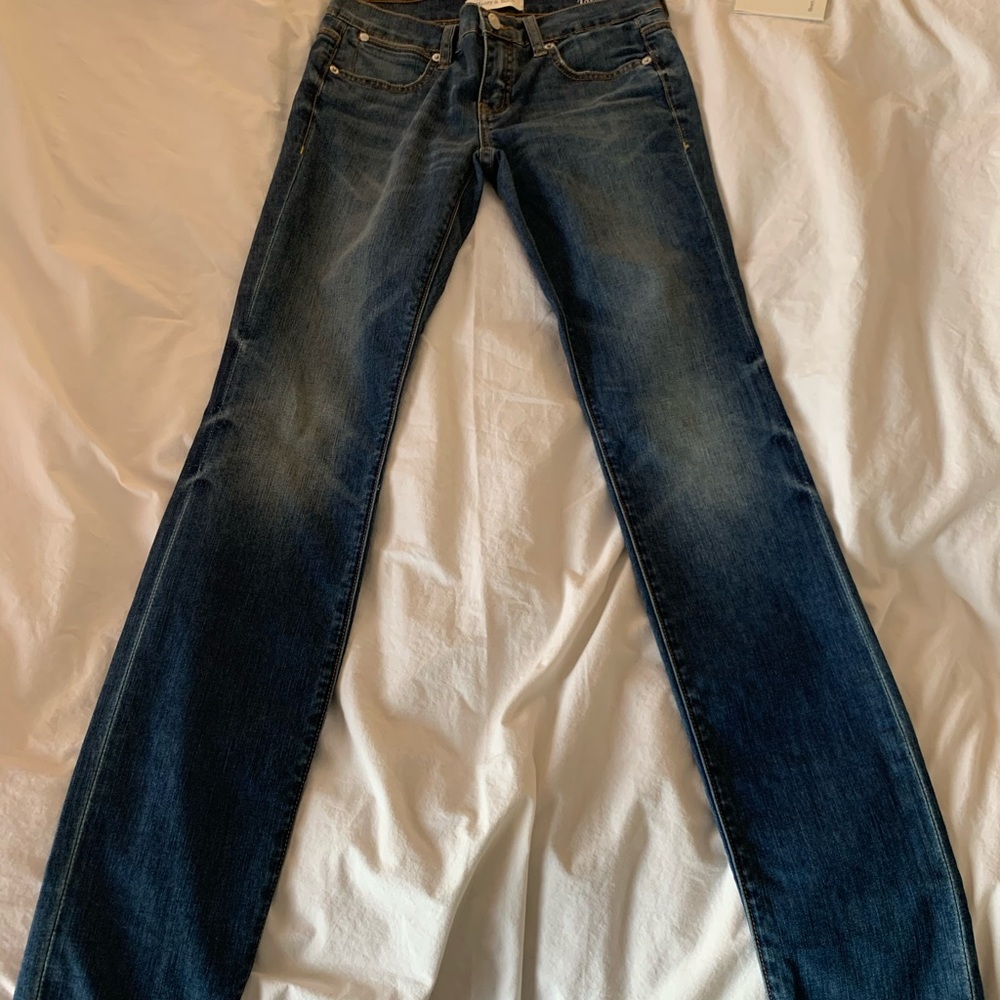 Ideal skinny stretch high rise slight whiskered